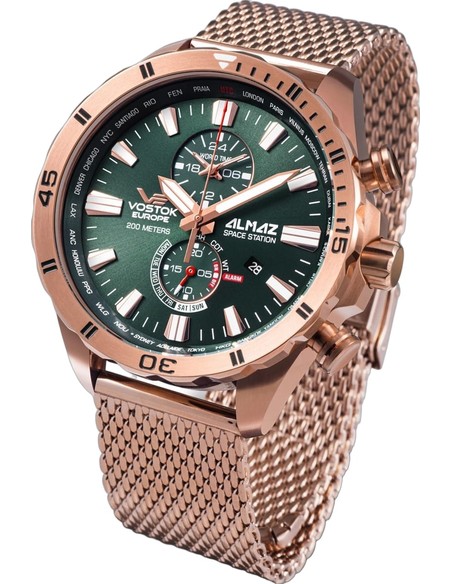 Vostok Europe Almaz romstasjon multifunksjonell YM8J-320B656B Klokke - 1