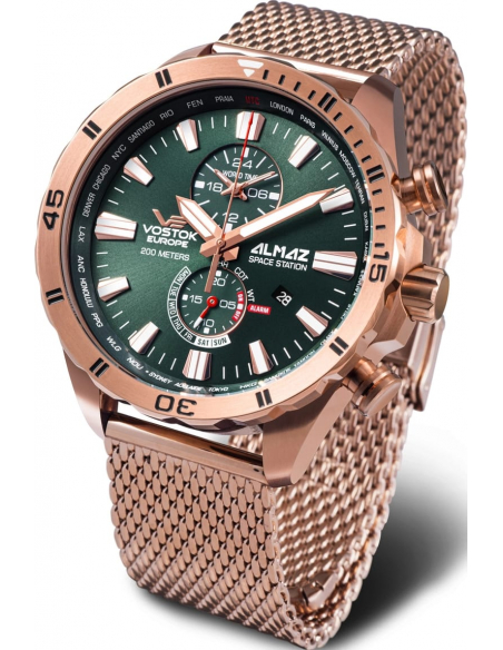 Vostok Europe Almaz Space Station Multifunctional YM8J-320B656B Watch - 1