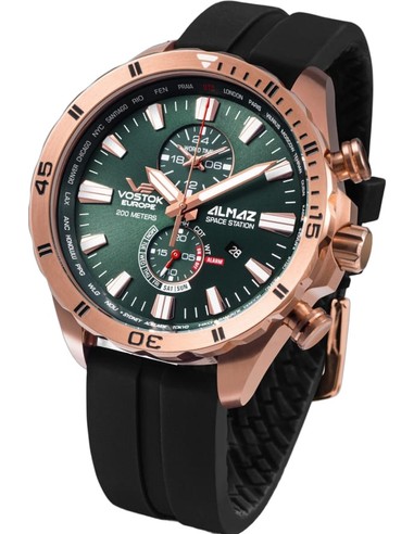 Vostok Europe Almaz Rymdstation Multifunktionell YM8J-320B656S Klocka - 2