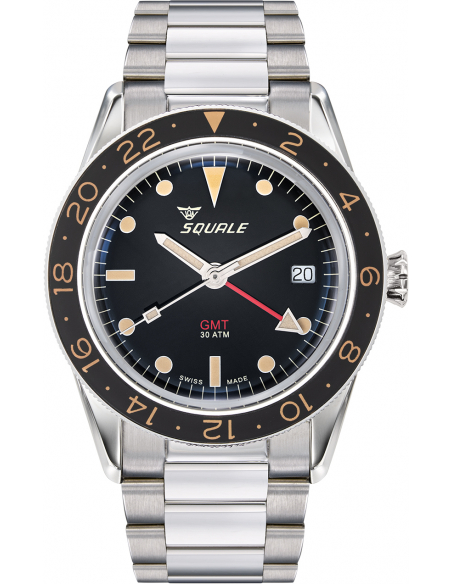 Squale SUB39 GMT Vintage automatisk dykning Klocka SUB-39GMTV.BR22 - 1 Squale SUB39 GMT Vintage automatisk dykning Klocka SUB-39GMTV.BR22 - 1