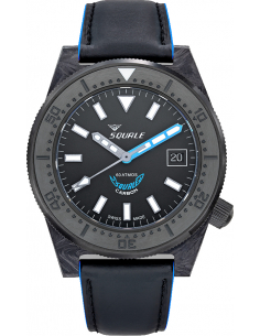 Squale T-183 Carbono Forjado Azul Reloj - 1