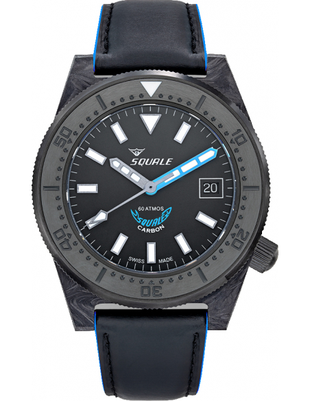 Squale T-183 smidd Carbon Blue Klocka - 1