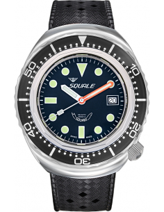 Squale 2002 101 Atmos polsk svart profesjonell Klokke - 1