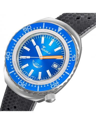 Squale 2002 Μπλε επαγγελματική κατάδυση Pολόι 2002.SS.BL.BL.BL.HT - 2