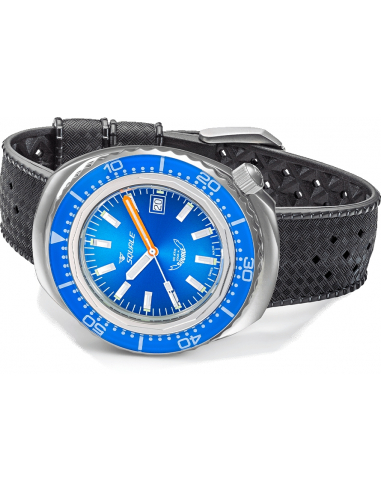 Squale 2002 Μπλε επαγγελματική κατάδυση Pολόι 2002.SS.BL.BL.BL.HT - 3
