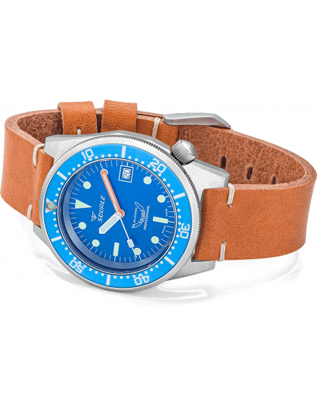 Squale Squalematic 60ATM Light Blue albastru scufundări profesionale Ceas - 2
