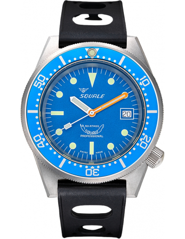 Squale 1521-026/A Plongée professionnelle Blue Blasted Montre - 1