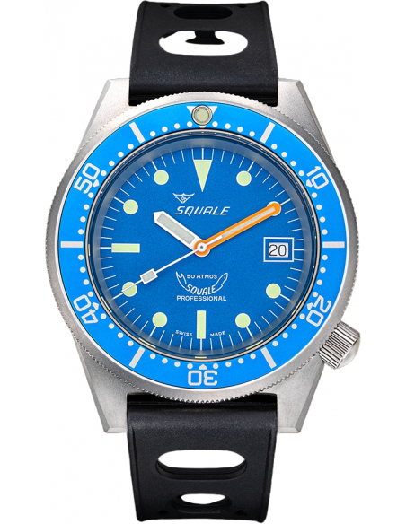 Squale 1521-026/A Plongée professionnelle Blue Blasted Montre - 1