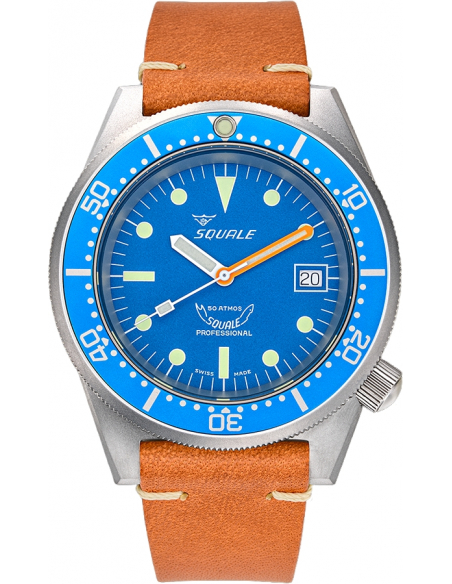 Squale 1521-026/A Plongée professionnelle Blue Blasted Montre - 2