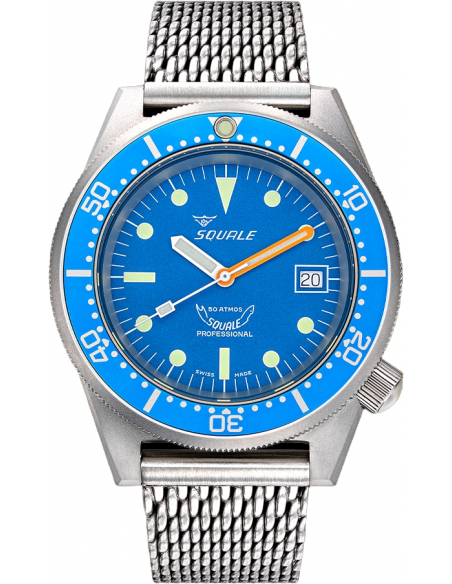 Squale 1521 -026/A Blue Blasted profesjonell Klokke - 3