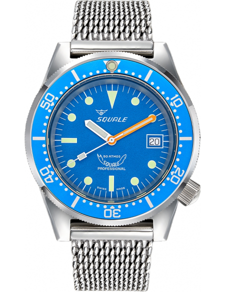 Squale 1521 -026/A オーシャンブルー プロフェッショナル ダイビングウォッチ - 9