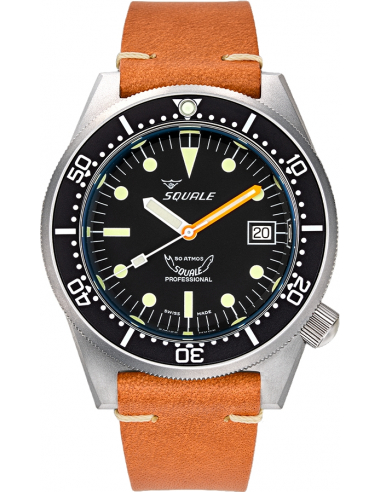 Squale 1521 -026/A ブラスト加工のプロ仕様ダイビングウォッチ - 5