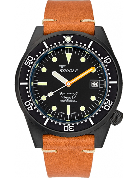 Squale 1521-026/A Fekete PVD professzionális búvárkodás Karóra - 5