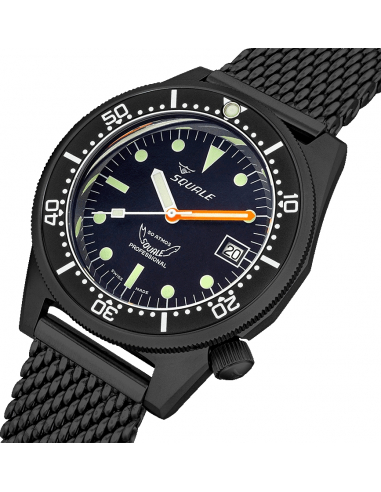 Squale 1521-026/A Black PVD professional diving Watch - 10