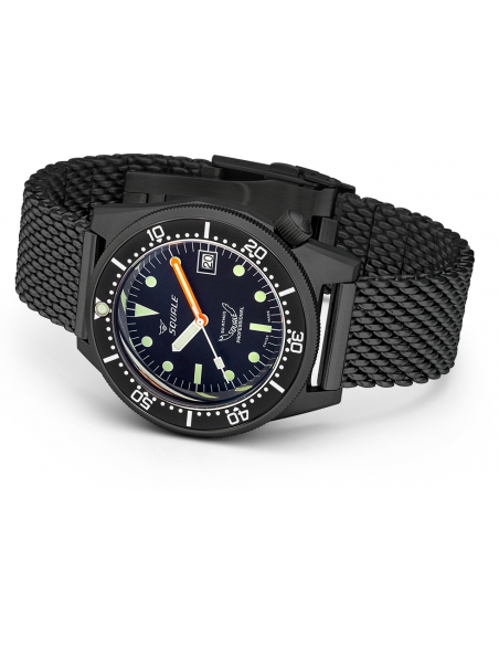 Squale 1521-026/A PVD negru PVD scufundări profesionale Ceas - 11