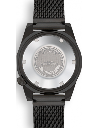 Squale 1521-026/A Black PVD professional diving Watch - 12