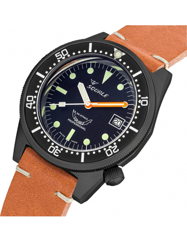 Squale 1521-026/A Black PVD professional diving Watch - 6