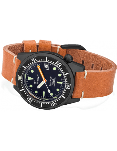 Squale 1521-026/A Black PVD professional diving Watch - 7