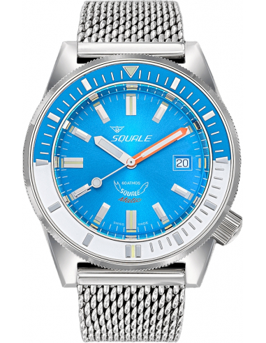 Squale Squalematic 60ATM Azul claro buceo profesional Reloj - 8