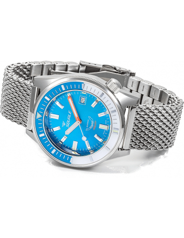Squale Squalematic 60ATM Light Blue professionell dykning Klocka - 9