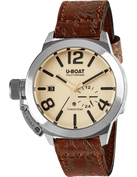 U-BOAT Classic 42 Tungsteno Beige Uhr 8892 - 1