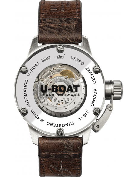 U-BOAT Classic 42 Tungsteno Black Watch 8893 - 2