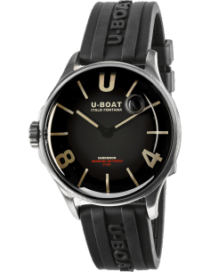 Годинник U-BOAT Darkmoon 40mm Black SS 9018 - 1