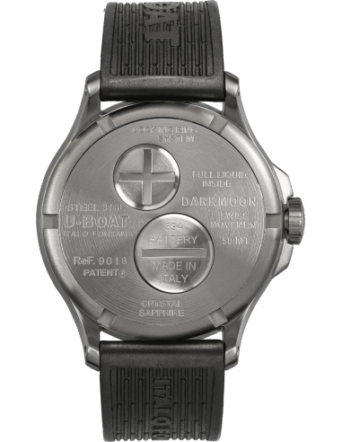 U-BOAT Darkmoon 40mm Black SS 9018 Watch - 2