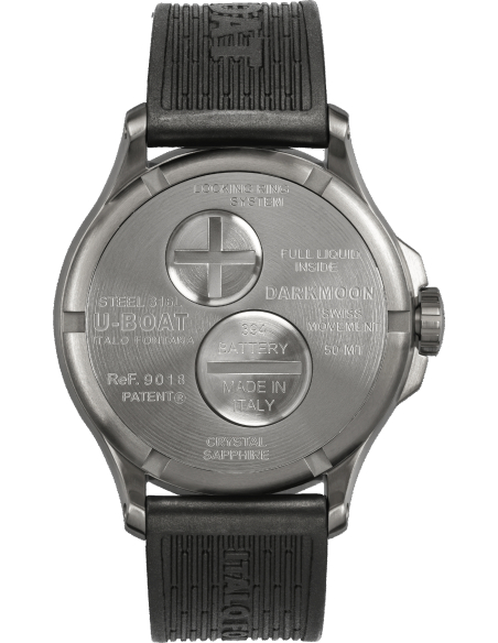 U-BOAT Darkmoon 40mm fekete SS 9018 Karóra - 2