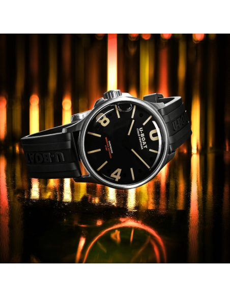 U-BOAT Darkmoon 40mm svart SS 9018 Klocka - 3