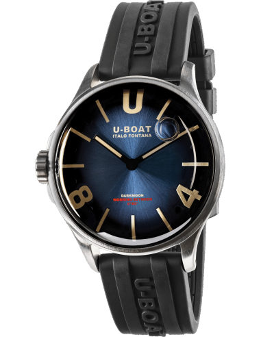 U-BOAT Darkmoon 40mm Bleu SS 9021 Montre - 1