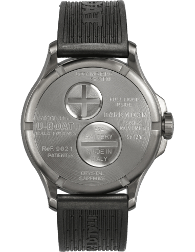 U-BOAT Darkmoon 40mm Bleu SS 9021 Montre - 2