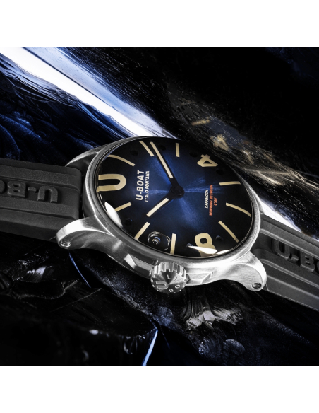 U-BOAT Darkmoon 40mm Bleu SS 9021 Montre - 3