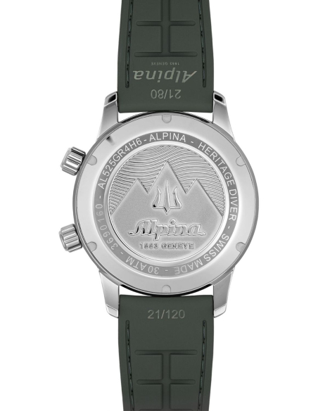Hodinky Alpina Seastrong Diver 300 Heritage Green AL-520GR4H6 - 5