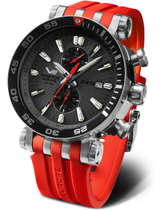 Vostok Europe Energia Rocket Chrono Montre VK61-575A588S - 1