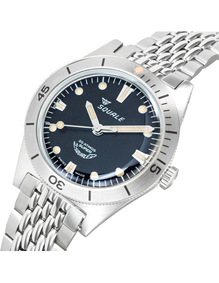 Squale Super Squale Brățară neagră Sunray Ceas SUPERSSBK.AC - 2