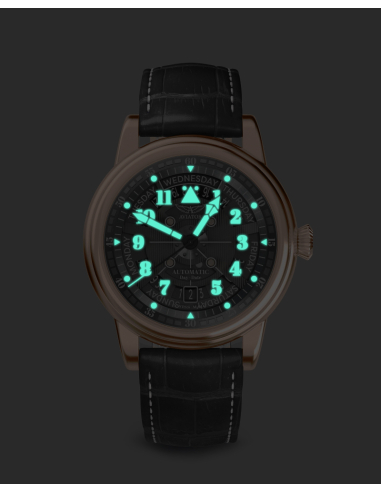 AVIATOR Douglas Day-date Meca-41 Automatic Watch V.3.36.8.290.4 - 2