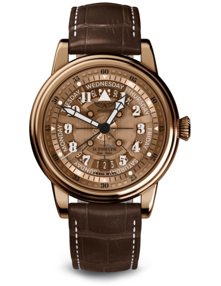 AVIATOR Douglas Day-date Meca-41 Automatic Watch V.3.36.8.290.4 - 1
