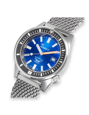 Squale Squalematic 60ATM Azul oscuro buceo profesional Reloj MATICXSB.PTC - 6