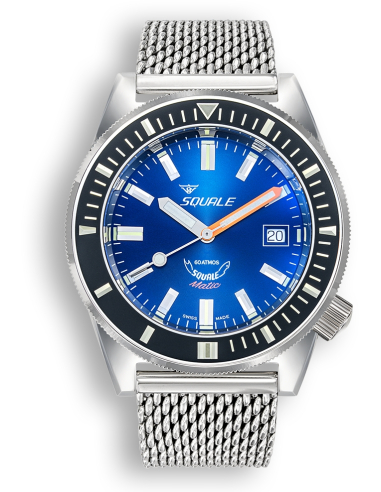 Squale Squalematic 60ATM Dark Blue professionell dykning Klocka MATICXSB.PTC - 1