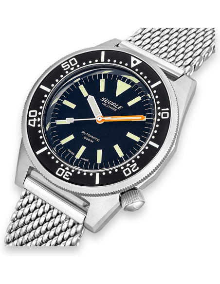 Squale 1521 Militaire Blasted Mesh Pολόι 1521MILBL.ME20 - 2