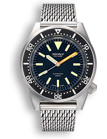 Squale 1521 Plasă sablată Militaire Ceas 1521MILBL.ME20 - 1