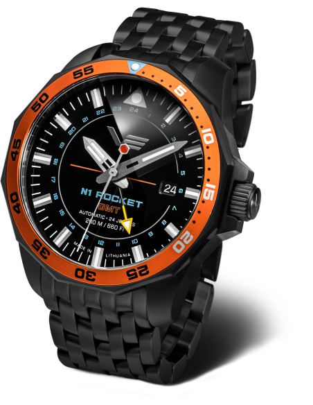Vostok Europe N-1 ロケット NH34-225A714B ウォッチ - 1