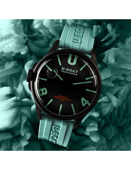 U-BOAT Darkmoon 44mm BK Aquamarine PVD 9526 Klokke - 4