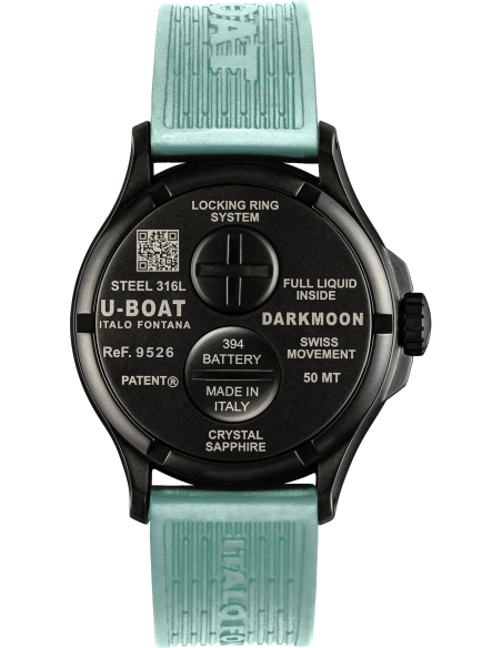 U-BOAT Darkmoon 44mm BK Aquamarine PVD 9526 Montre - 2