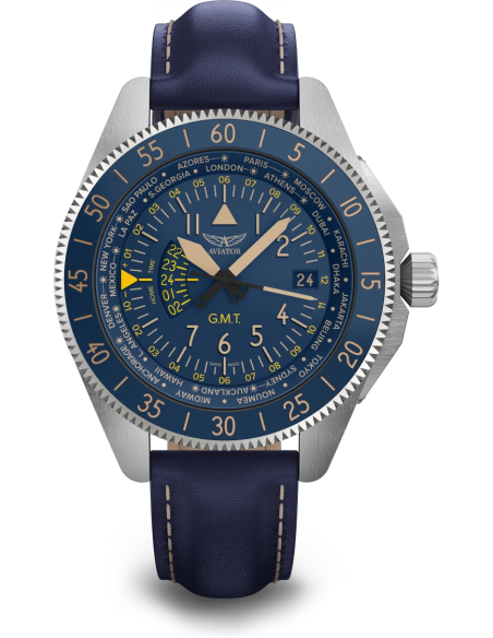 AVIATOR Airacobra GMT V.1.37.0.304.4 Pολόι - 1