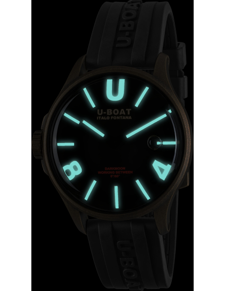 U-BOAT Darkmoon 40mm BK Black Vintage 9549 Montre - 4