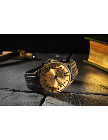 U-BOAT Darkmoon 40mm BK Brown Vintage 9547 Ceas - 3