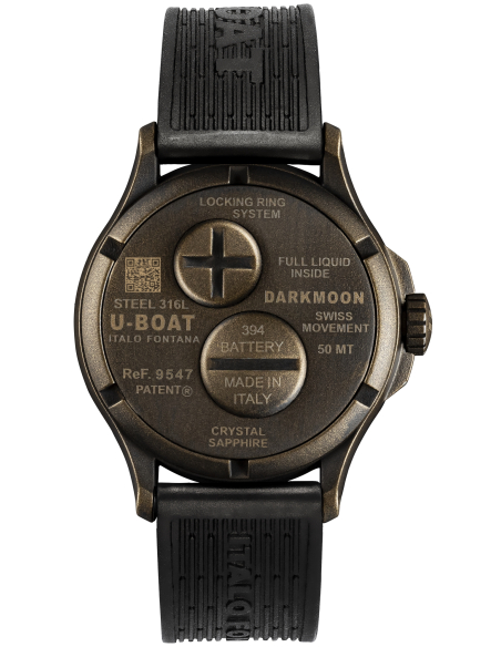 U-BOAT Darkmoon 40mm BK Brown Vintage 9547 Klocka - 4