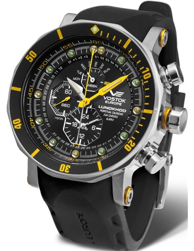Vostok-Europe YM86-620A505 Lunokhod Chronograph Uhr - 3